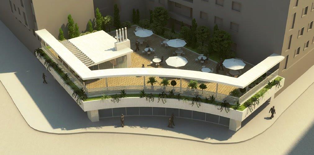 Proyecto de edificio comercial con 30 plazas de aparcamiento en Granada